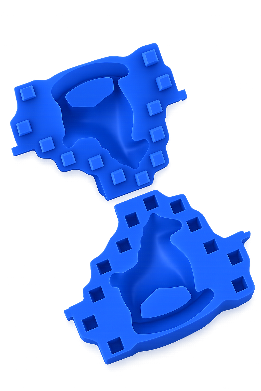 2-part silicone mold (curved splits soon)